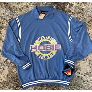 VTG 80s HOBIE Water Sports Pullover Sweatshirt Graphic USA NOS original Tags
